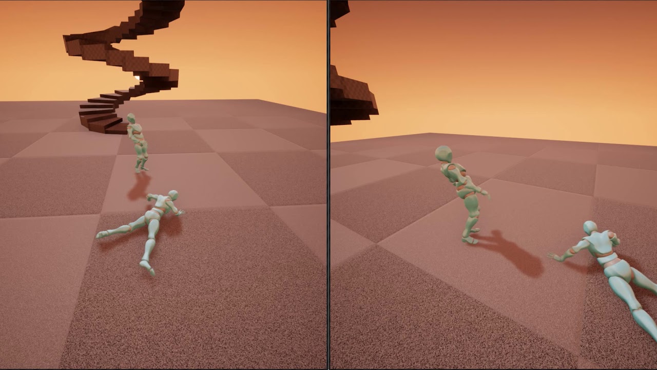 Physics Get Up Blend Plugin Replication for Unreal Engine 4 - YouTube