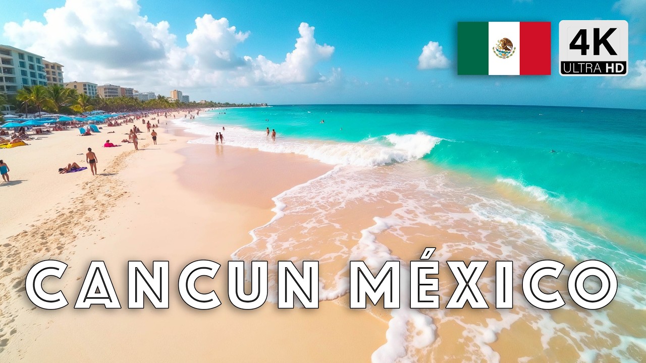 🇲🇽 Cancún Beach Walk | Mexico’s Turquoise Coast in 4K - YouTube