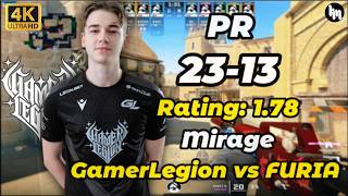 PR (23-13) GamerLegion vs FURIA (Mirage) BLAST Rivals 2026 Season 1 #cs2 #GamerLegion #PR