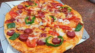 البيتزا الايطالي كما يجب ان تكون ?_pizza وازاى نطلعها زى بتاعه برة بالظبط