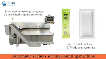 Automatic sachets sorting counting machine | Pouch counting sorting system