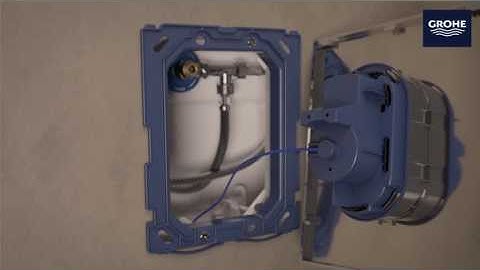 GROHE Rapid SL: easy installation of the flush plate