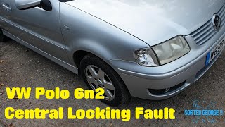 VW Polo 6n2 Central Locking Fault