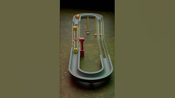 The Most Satisfying 3D Rigidbody Physics Simulation _ Marble Run Satisfying animation