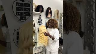 Parrucca di capelli veri Remy bionda realizzata tutta a mano su misura Negozio www.capellixl.com