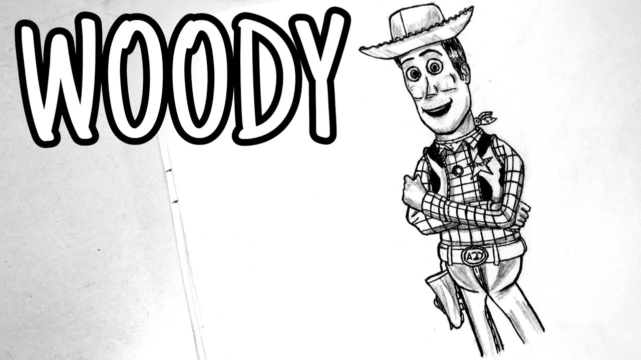 How to draw 'woody'(Toy story) - YouTube