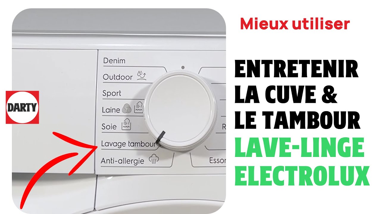 Entretenir le tambour et la cuve de son lave linge YouTube — free download