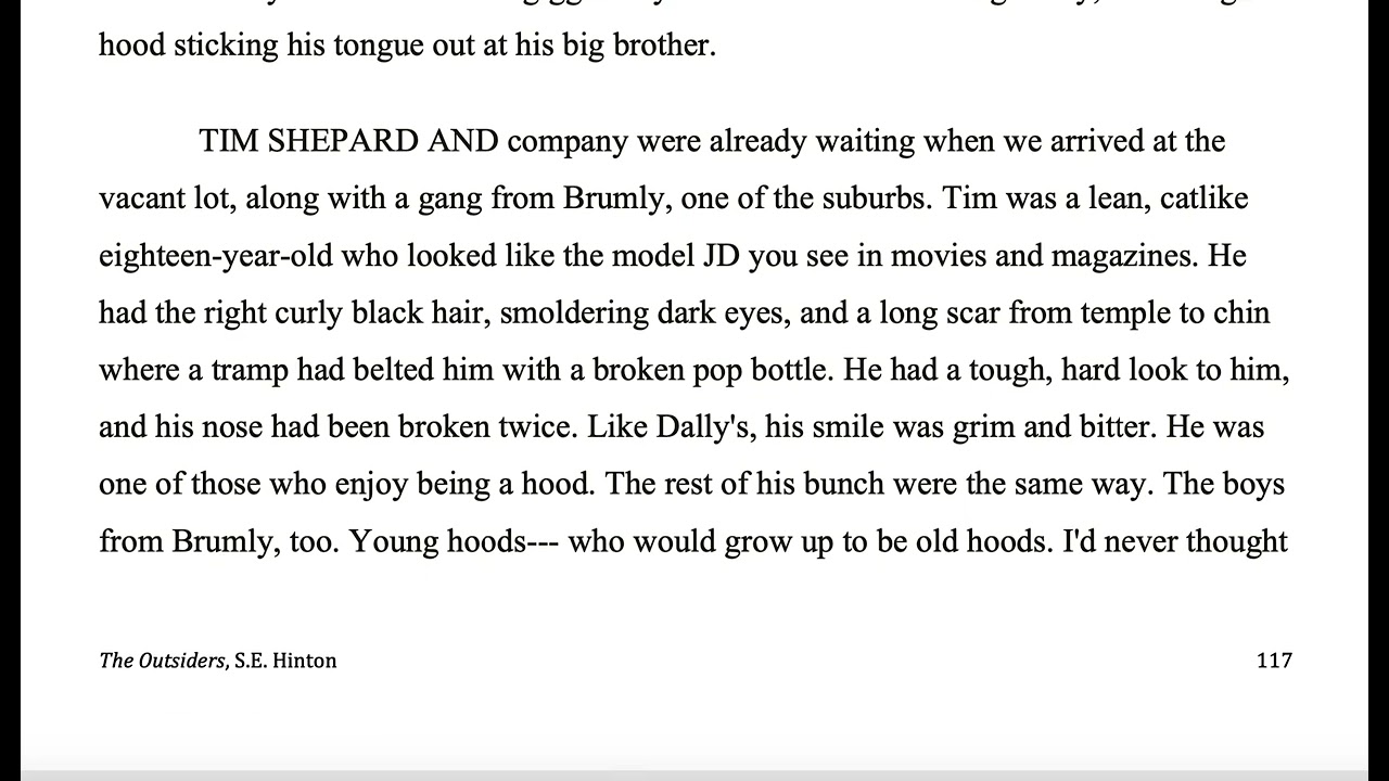 The Outsiders Audio: Chapter 9