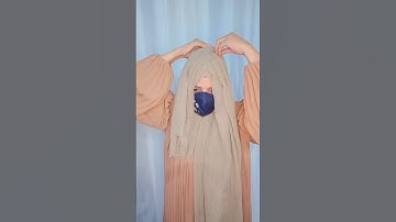 Criss cross layer hijab tutorial