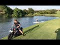 Scooter Surfing On Golf Course With Dylan Polley