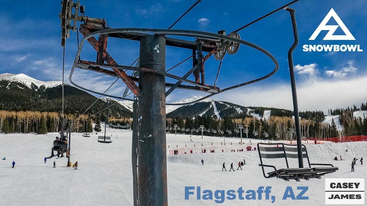 Snowbowl Flagstaff, AZ Snowboarding POV Hart Prairie Trail January