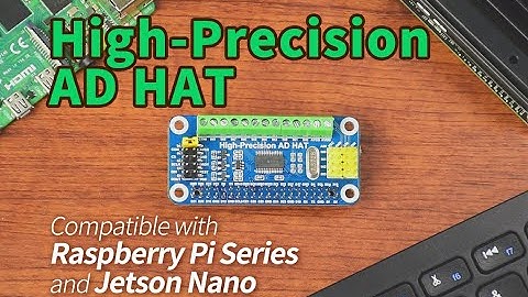 Waveshare High-Precision AD HAT For Series And Jetson Nano, ADS1263 10-Ch 32-Bit ADC