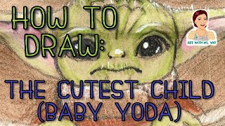 How to Draw: The Cutest Child (Baby Yoda) screenshot 4