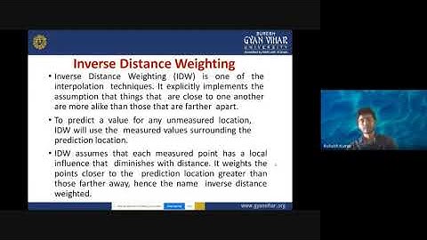 Inverse distance weighting (IDW)