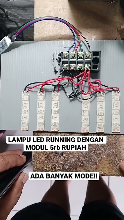 Cara membuat led running dengan modal murah #listrik #elektronik #led stoplamp running