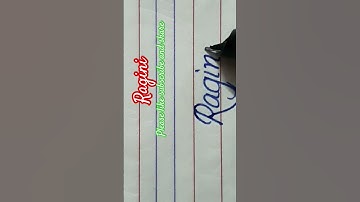 Requested name Ragini #improve English handwriting #style #shorts #trending #viral #bts #ytshorts #R