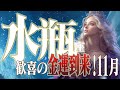 【みずがめ座11月】金運開花!光の未来予測!【癒しの眠れる占い】