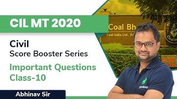 Practice Session | CIL MT 2020 | Soil Mechanics & Hydrology | Abhinav Sir | Gradeup