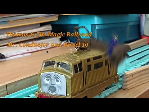 Thomas & The Magic Railroad - Mr. Conductor and Diesel 10 trackmaster ...