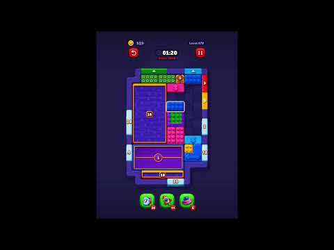 Block Out! Level 679 Solution / Super Hard Walkthrough