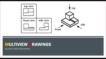 Technical Drawing - Multiple Choice 8 - Multi-view Drawing