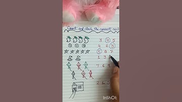 Count and circle the correct number#kids worksheet#maths#kidslearning#shortvideo#ytshorts#education