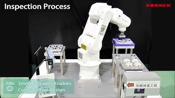 【KOSMEK】Washing・Inspection with Tool Changer and Compact Hand [ iREX 2015 ]