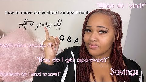How to move out & afford an apartment at 18|| Tips on getting your own apartment Q& A