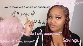 How to move out & afford an apartment at 18|| Tips on getting your own apartment Q& A Net Worth