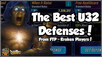 Set Your U32 Defense NOW! | Layouts For All Types Of Players! | Marvel Strike Force | MSF