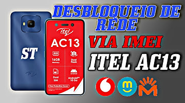 ITEL AC13  UNLOCK NETWORK BY IMEI [DESBLOQUEIO DE REDE VIA IMEI]