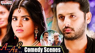 A AA 2 Superhit Comedy Scenes Hindi Dubbed Movie | Nithiin | Megha Akash | Ashu Reddy