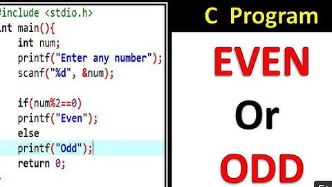 C Program to check number is Even or Odd in Hindi | Using If Else & Ternary Operator  | AR Network