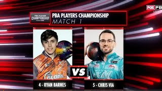 2024 PBA Players Championship | Match 1 Ryan Barnes VS Chris Via by Bowling R Us 888 views 4 months ago 16 minutes