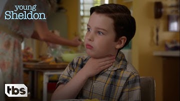 Young Sheldon: Sheldon Chokes on a Sausage (Season 1 Episode 4 Clip) | TBS