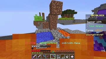 a weird glitch in hypixel skyblock