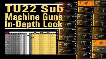 TU22 Sub Machine Guns - In-Depth Look - How do SMG