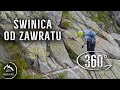 Świnica - wejście na szczyt od Zawratu. Cały szlak w 360°