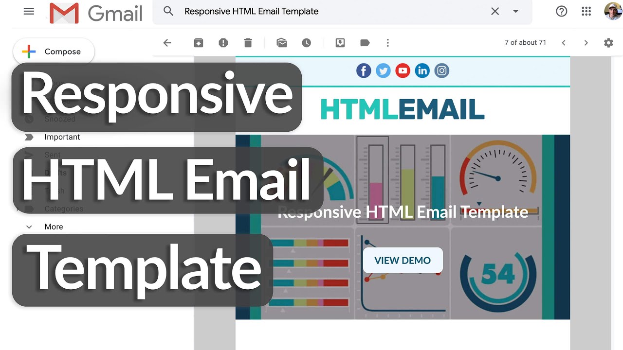 Build A Responsive HTML Email Template With HTML Tables CSS YouTube