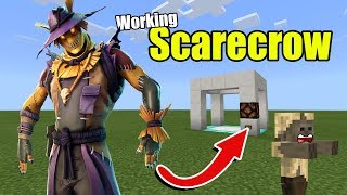 How to Make a Working SCARECROW | Minecraft PE