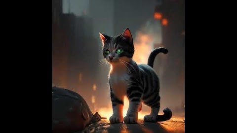 Cat Cute Feline Mouse Catcher Mecha Mech Robots in the Sky Anthropomorphic cat surrounded by fractal