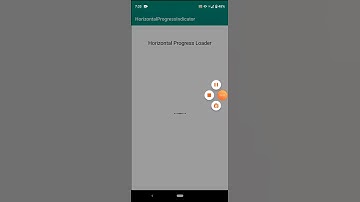Android horizontal loading progress kotlin