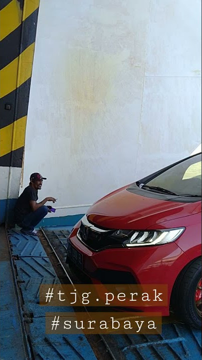Apa yang terjadi jika honda jazz ceper naik kapal Ferry  #Shorts
