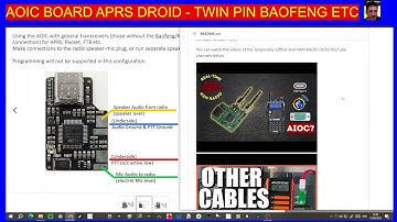 AOIC BOARD APRS DROID - TWIN PIN BAOFENG ETC