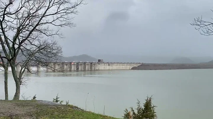 Wolf Creek Dam Lake Cumberland, Kentucky to much rain 🌧️ all at once ￼