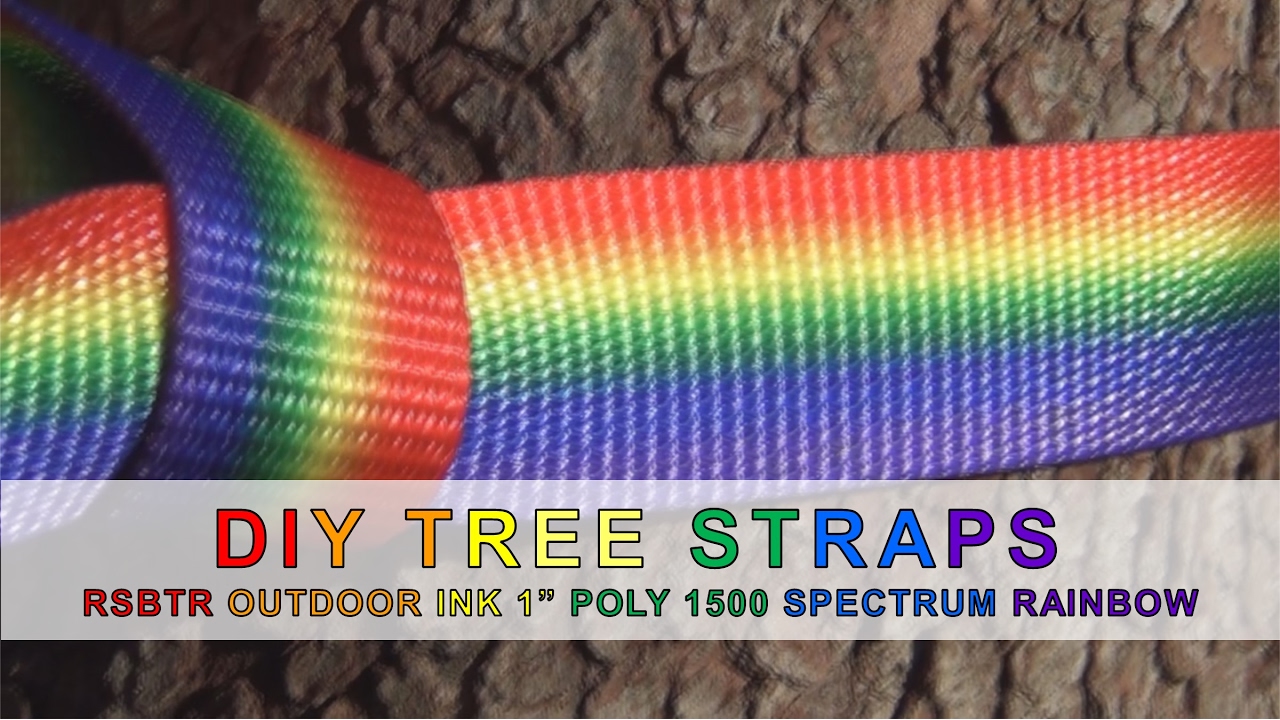 DIY Tree Straps with RSBTR Outdoor Ink 1 Poly 1500 in Spectrum Rainbow 