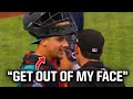 Catcher tells the umpire to get out of his face a breakdown