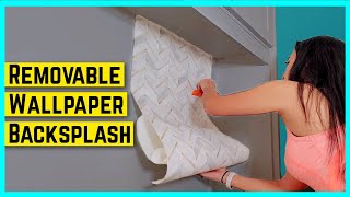 Transform Your Kitchen Backsplash in Minutes with Peel & Stick Wallpaper! by Kimagine DIY 14,519 views 1 year ago 5 minutes, 16 seconds