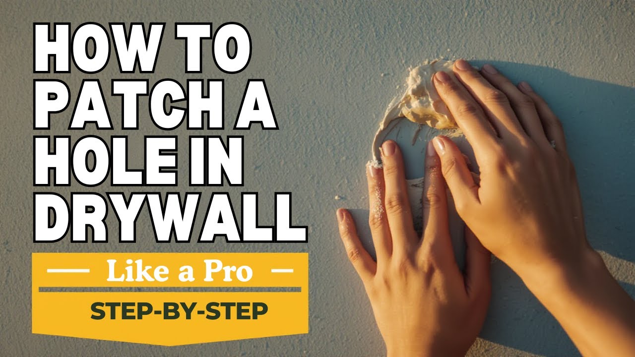 How To Patch a Hole in Drywall Like a Pro (Step by Step) - YouTube