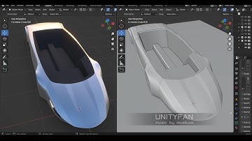 concept car quick modeling - vehicle 033 - part 2 - 4x timelapse